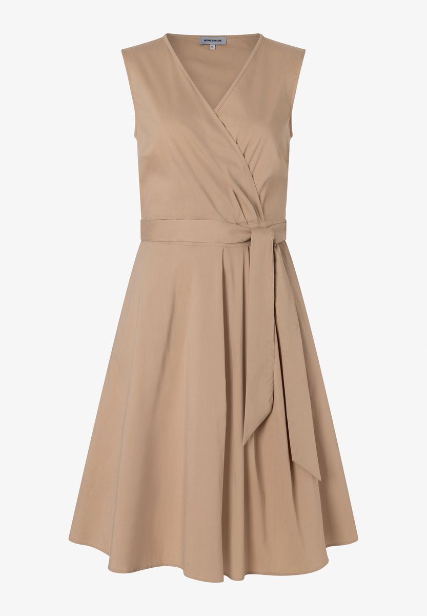 Ärmelloses A-Linien-Kleid in Wickeloptik