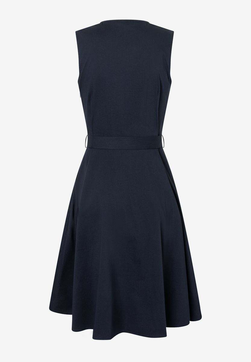 Ärmelloses A-Linien-Kleid in Wickeloptik