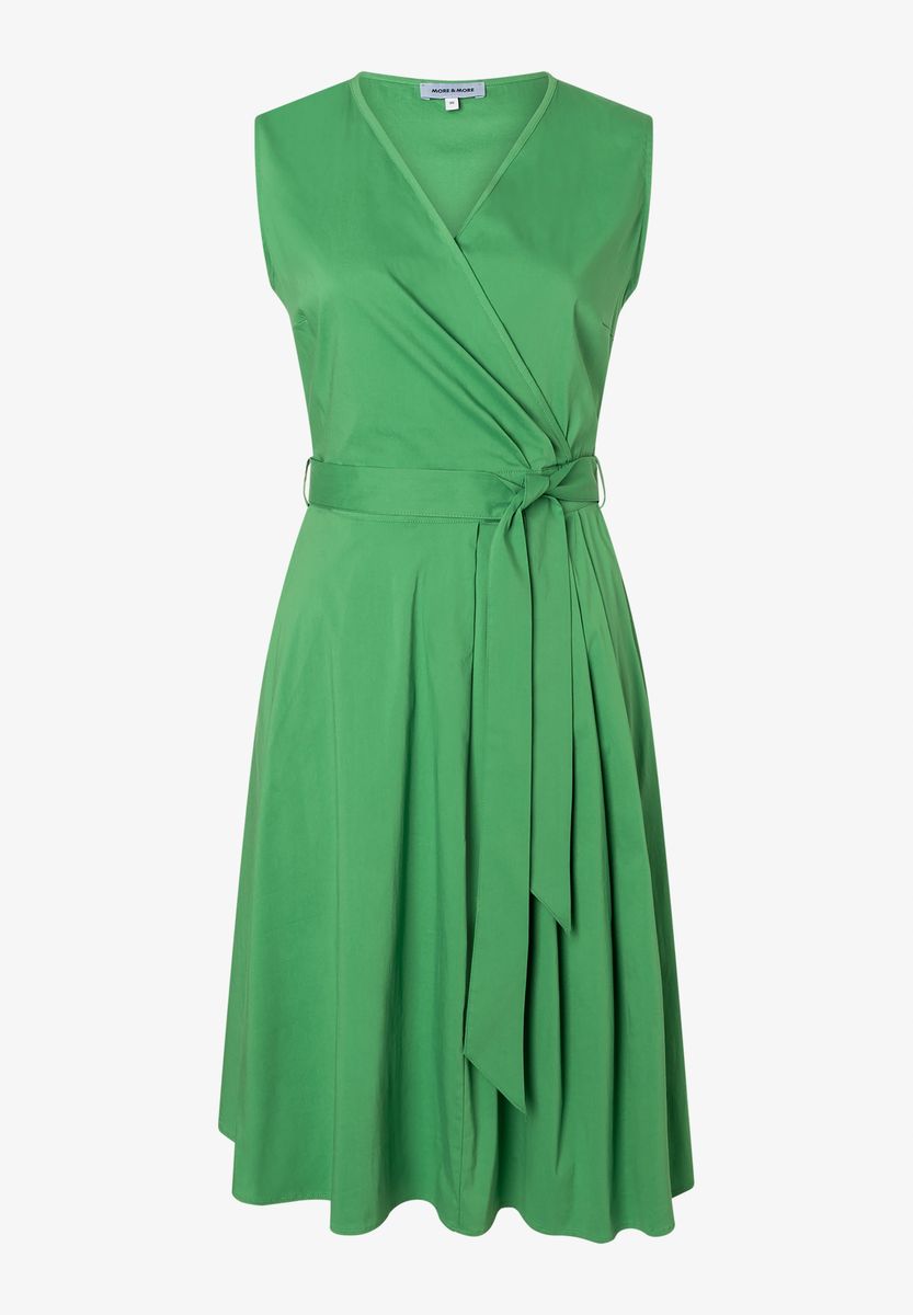 Ärmelloses A-Linien-Kleid in Wickeloptik