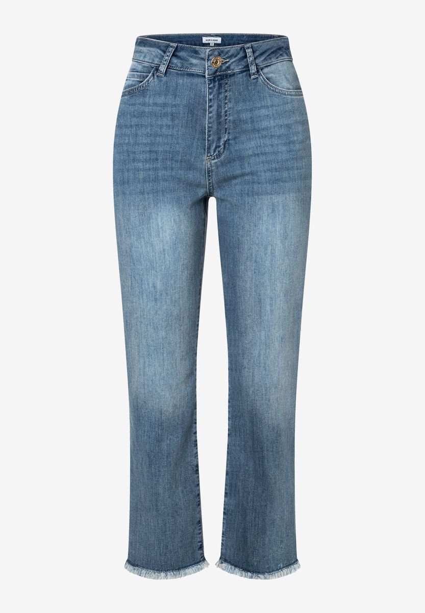 Jeans mit ausgefranstem Saum