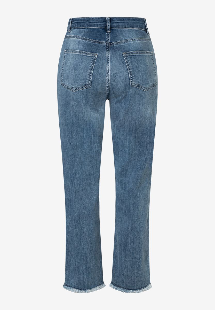 Jeans mit ausgefranstem Saum