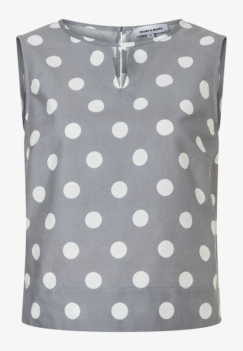 Ärmelloses Tupfen-Top