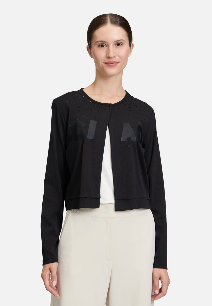 Verzierte kurze Shirtjacke