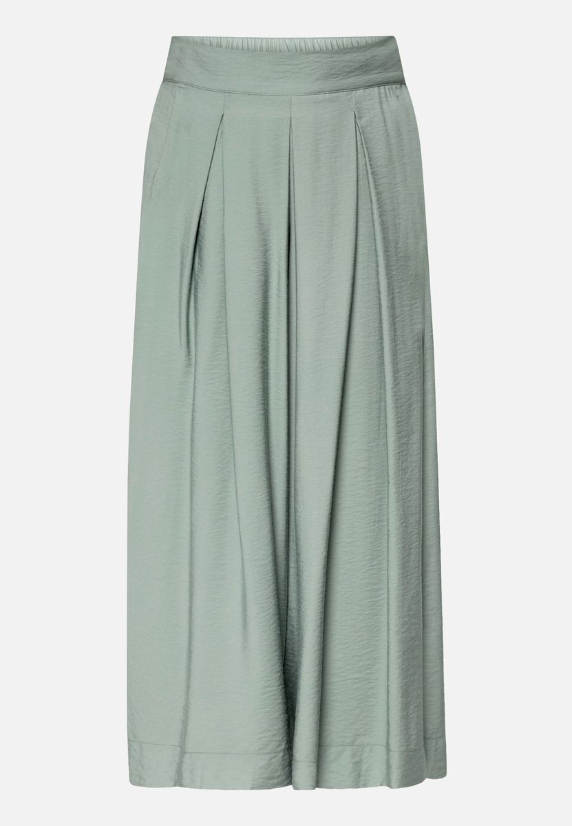 Weite Plissee-Culottes Hose