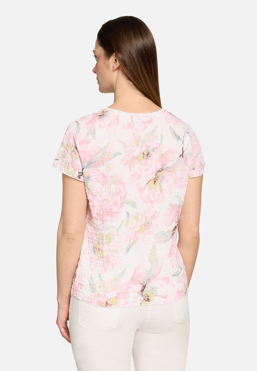 Struktur Shirt mit Blumenmuster