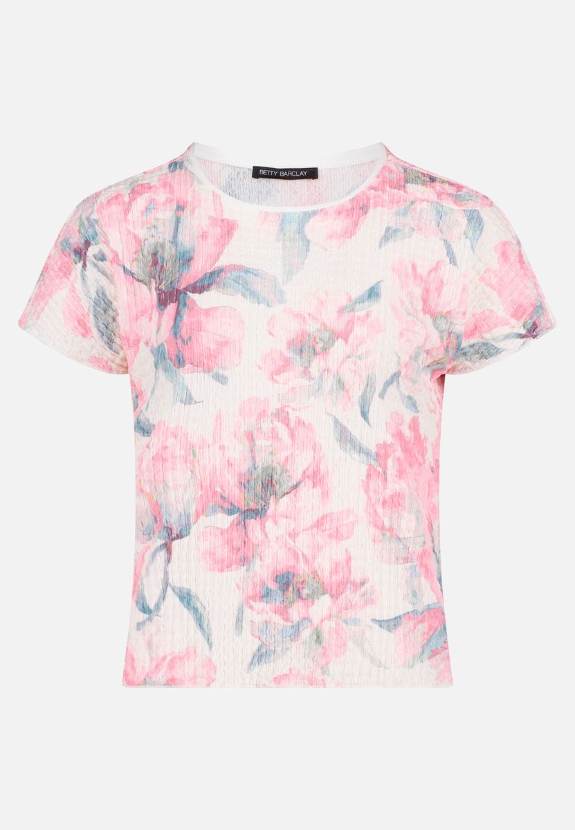 Struktur Shirt mit Blumenmuster