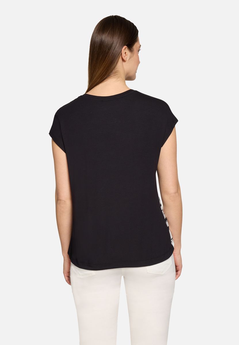 Lässiges T-Shirt mit tropischem Druck