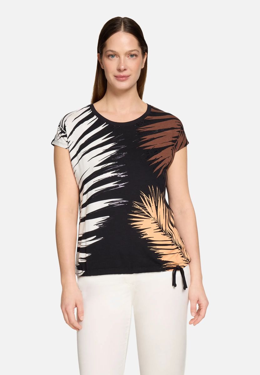 Tropisches Shirt mit Tunnelzug