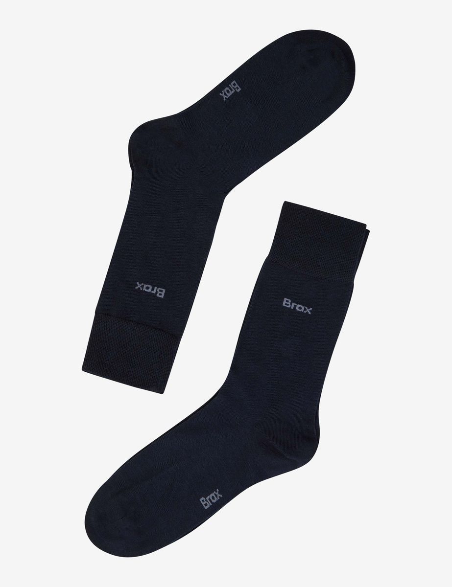 Herren Marineblaue Feinstrick Socken