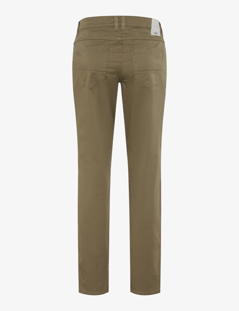 Olivgrüne Chinohose mit Regular Fit