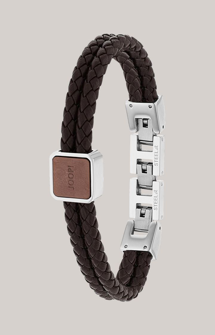 Armband in Silber/Braun