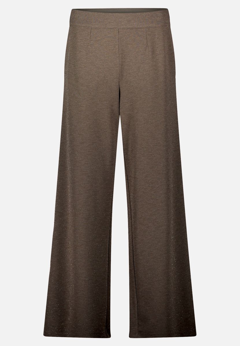 Glitzernde Marlene-Hose mit hohem Bund