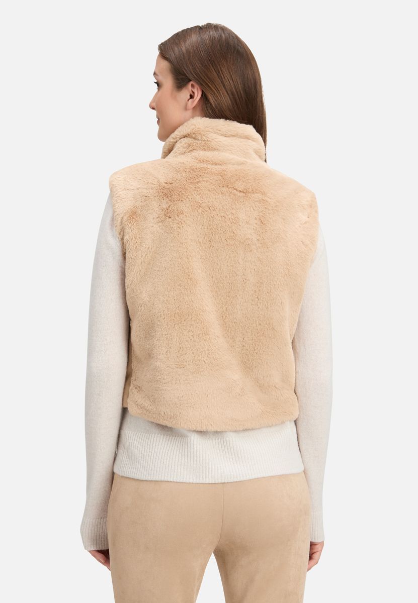 Kuschelige Fleece Weste mit Reißverschluss