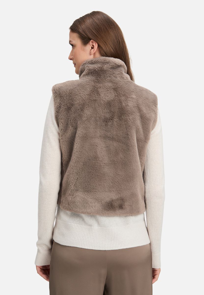 Kuschelige Fleece Weste mit Reißverschluss
