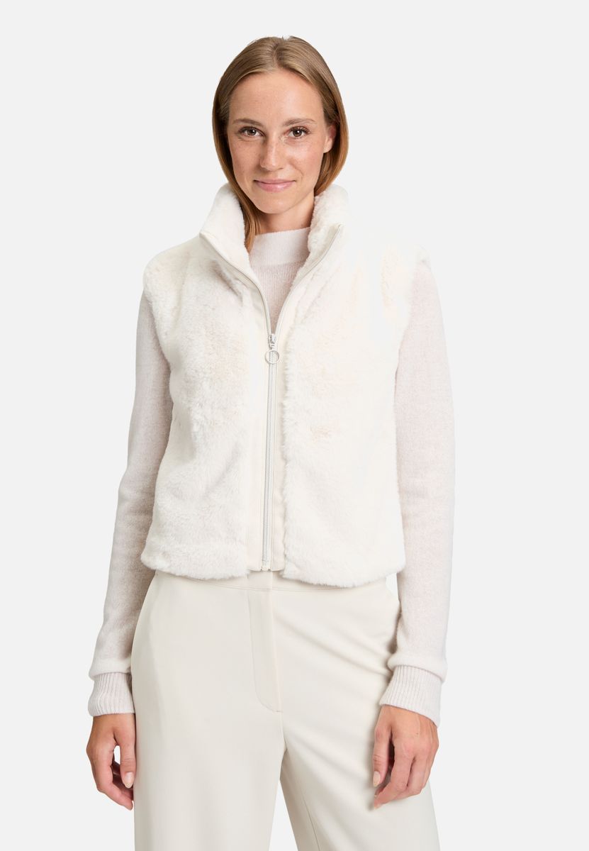 Kuschelige Fleece Weste mit Reißverschluss