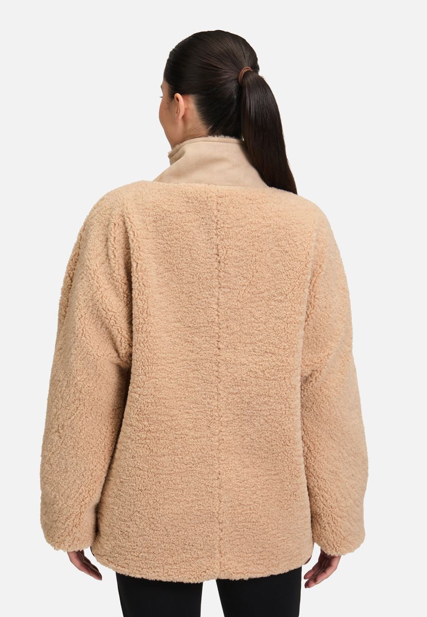Plüschige Outdoorjacke aus Kunstfell