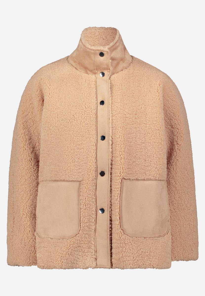 Plüschige Outdoorjacke aus Kunstfell