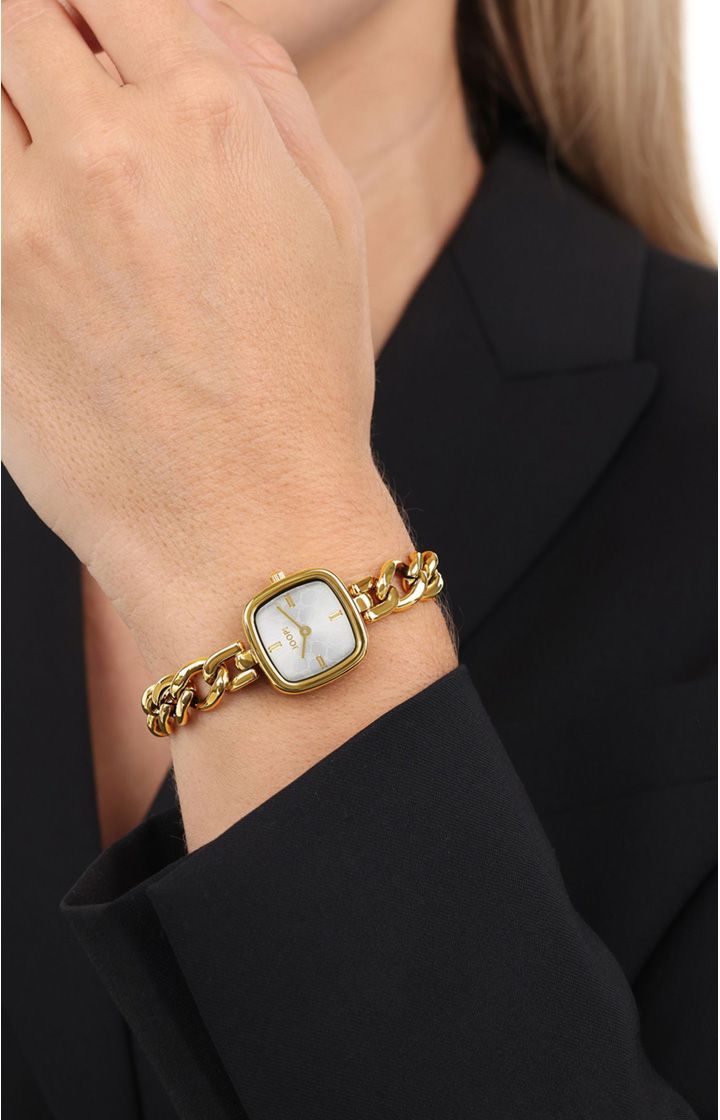 Damen-Armbanduhr in Gold