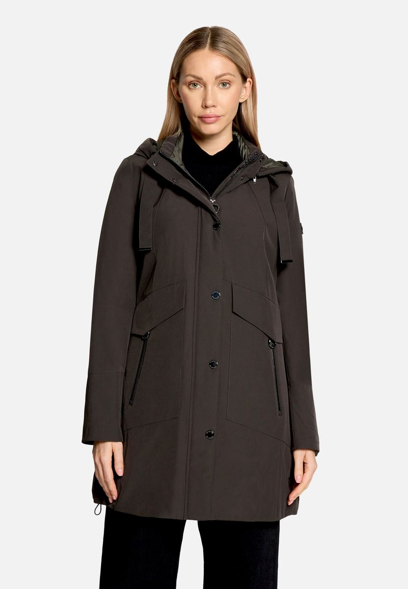 Athleisure Wasserdichte Outdoorjacke mit Kapuze