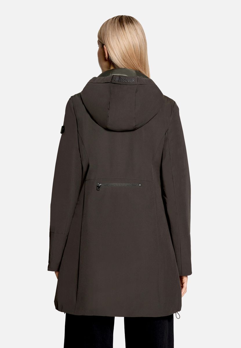 Athleisure Wasserdichte Outdoorjacke mit Kapuze