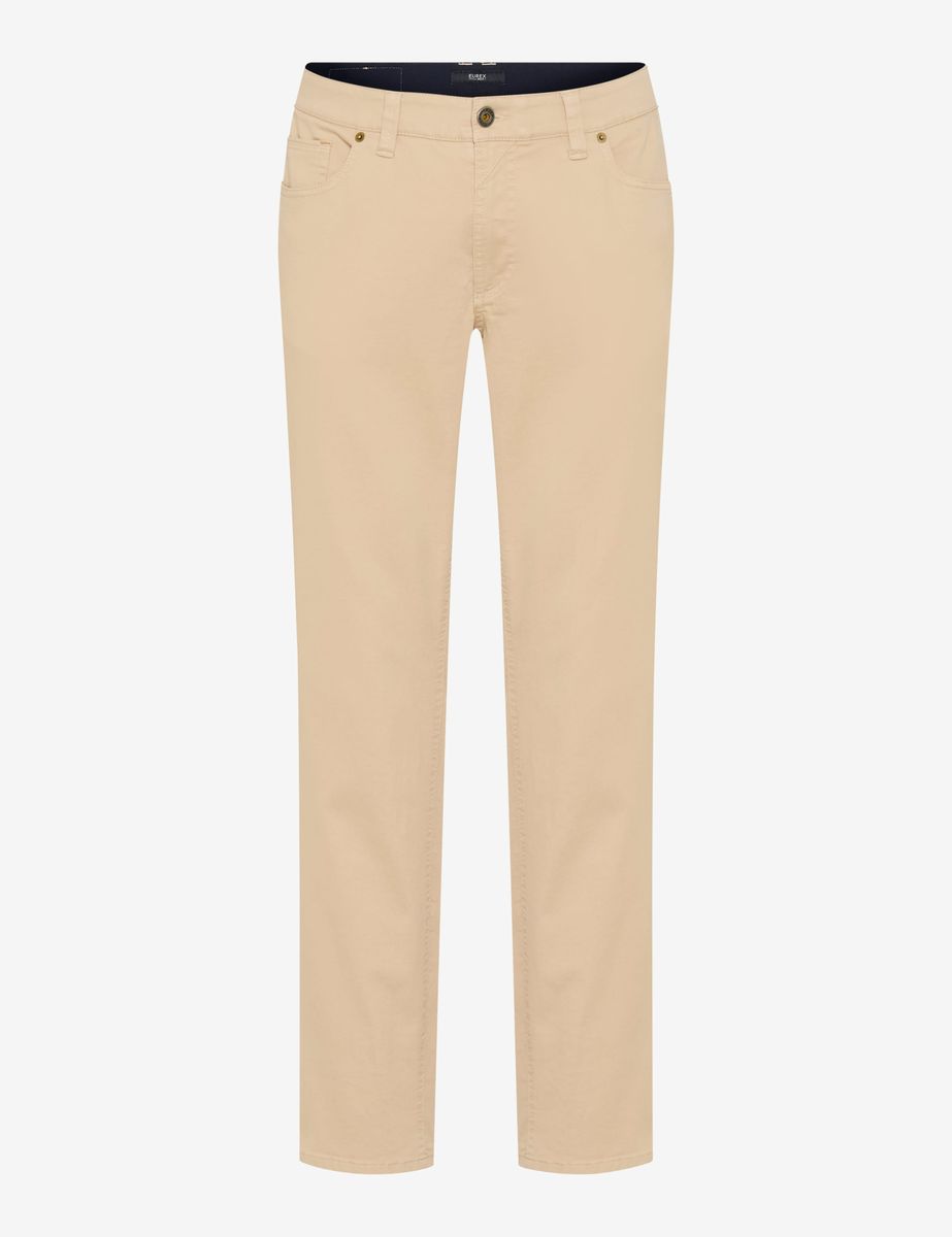 Herren Beige Five-Pocket Freizeithose