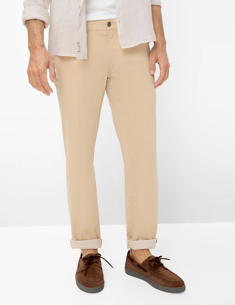 Herren Beige Five-Pocket Freizeithose