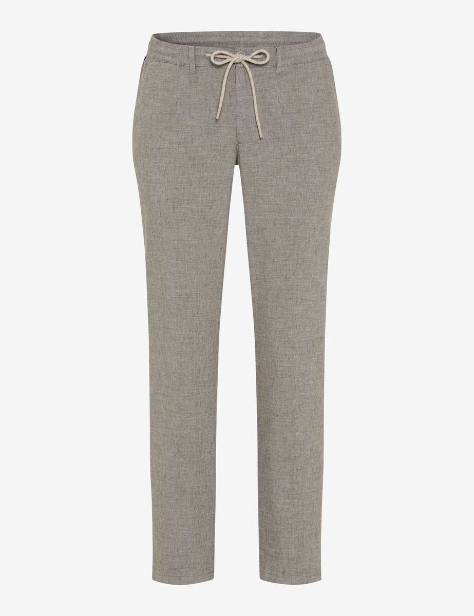 Herren Chino Hose Regular Fit Leinen