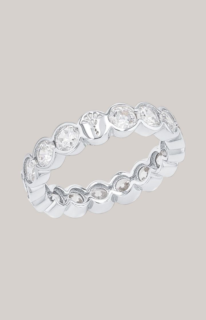 Ring mit Zirkonia in Silber