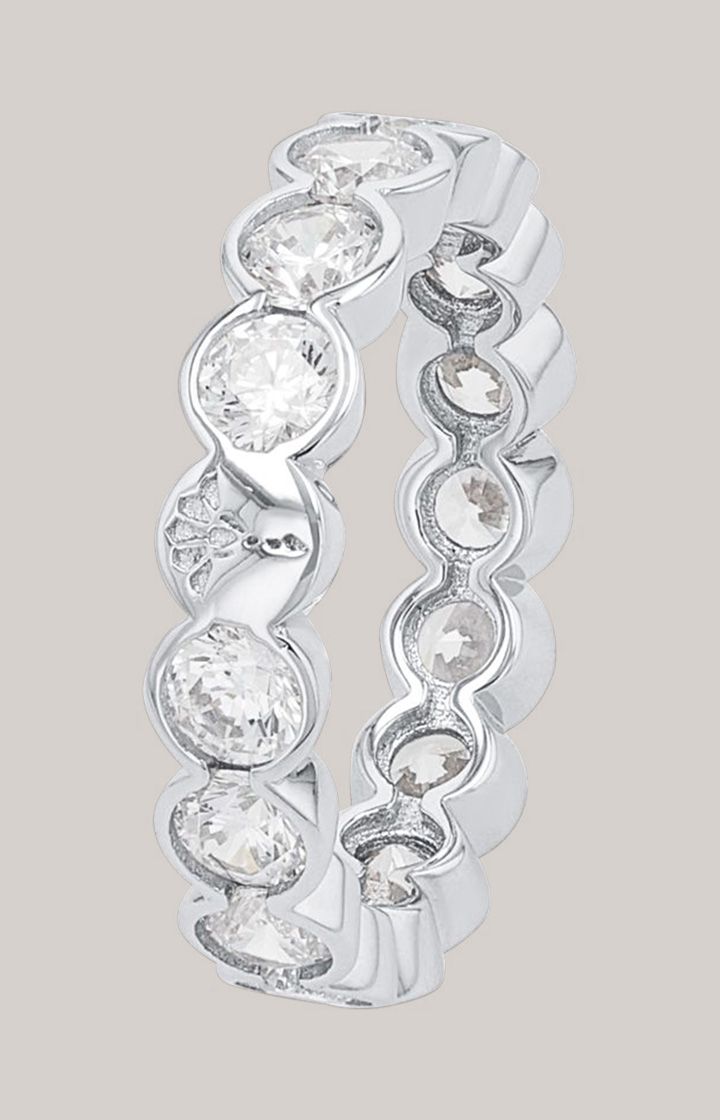 Ring mit Zirkonia in Silber