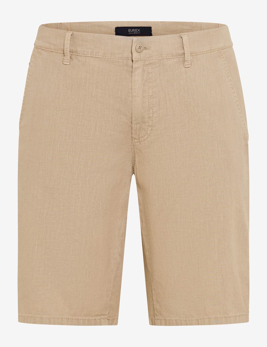Herren Regular Fit Leinen Bermuda Shorts