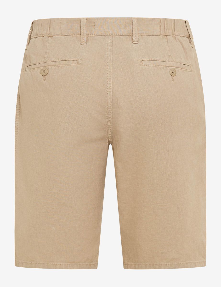 Herren Regular Fit Leinen Bermuda Shorts