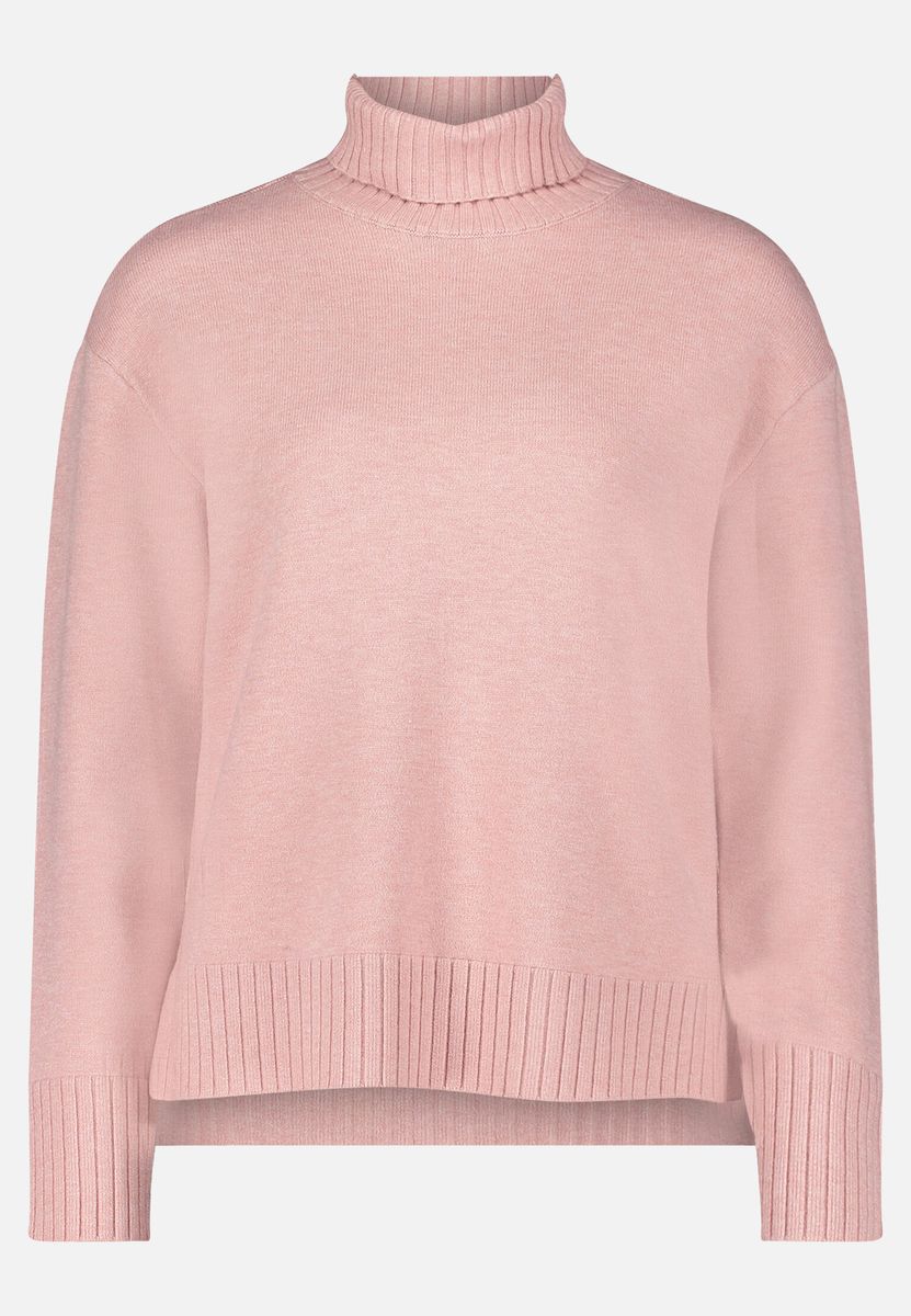Feinstrickpullover mit Rollkragen und Relaxed Fit