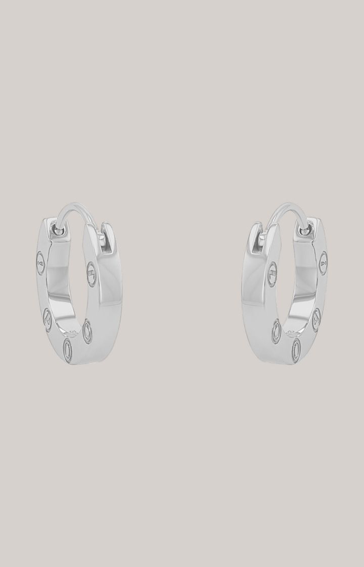 Wandelbare Creolen in Silber