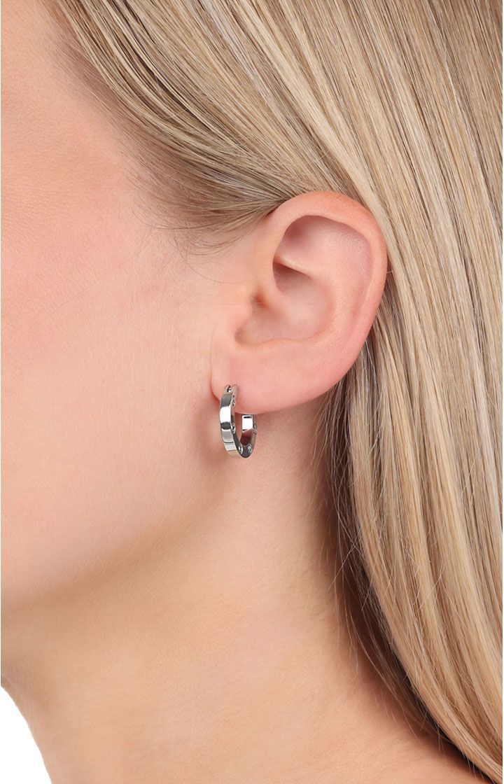 Wandelbare Creolen in Silber