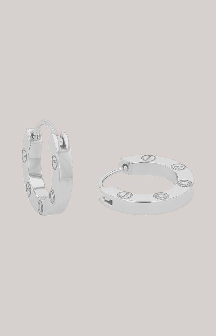 Wandelbare Creolen in Silber