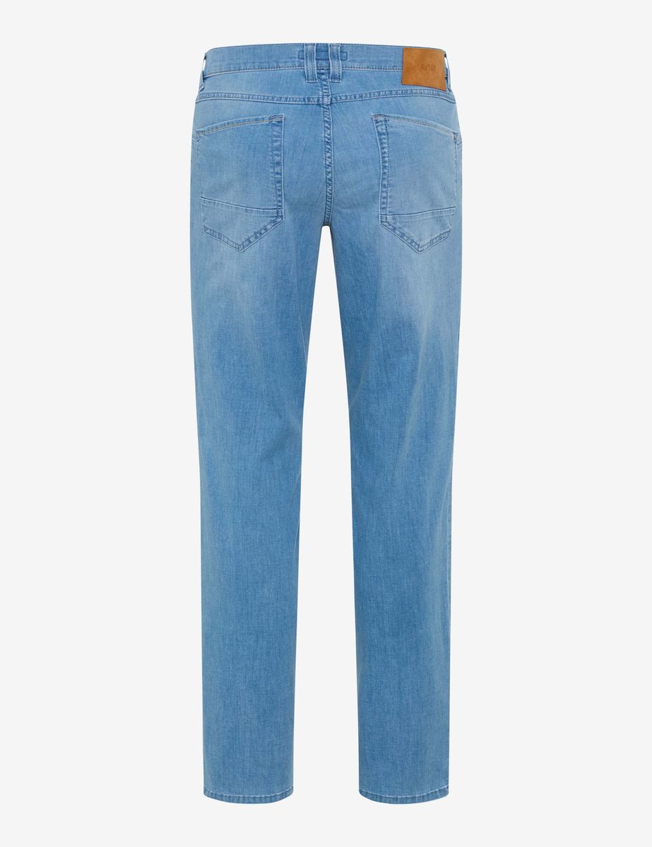 Hellblaue Denim Five-Pocket-Hose