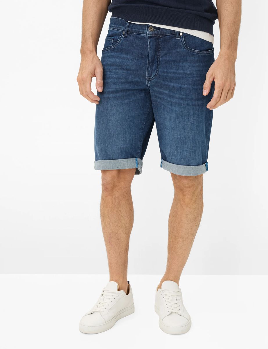 Herren Denim Bermuda Shorts, Relaxte Passform