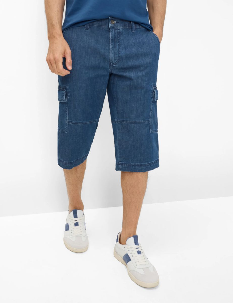 Herren 3/4 Cargo Jeanshose