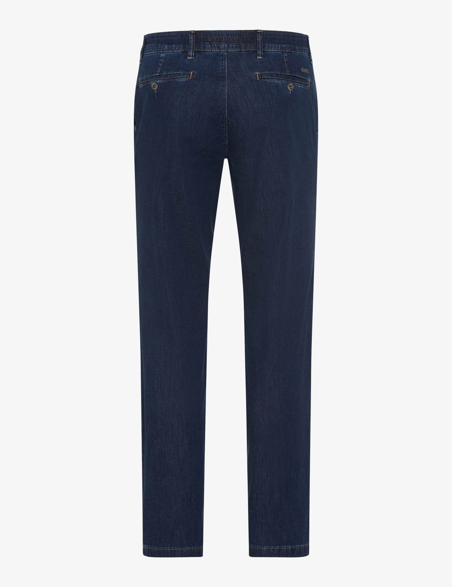 Herren Dunkelblaue Denim Chino Hose