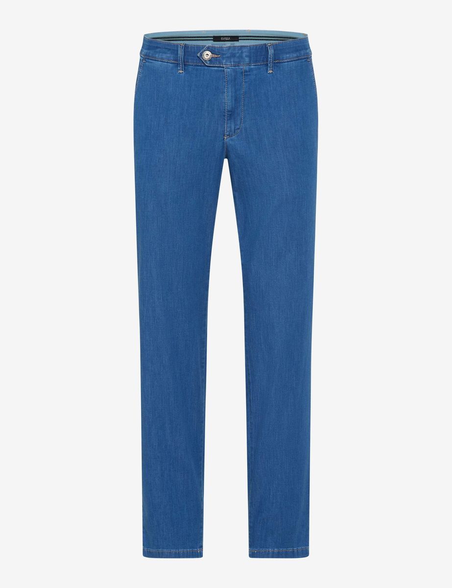 Herren Slim-Fit Denim Chino Hose