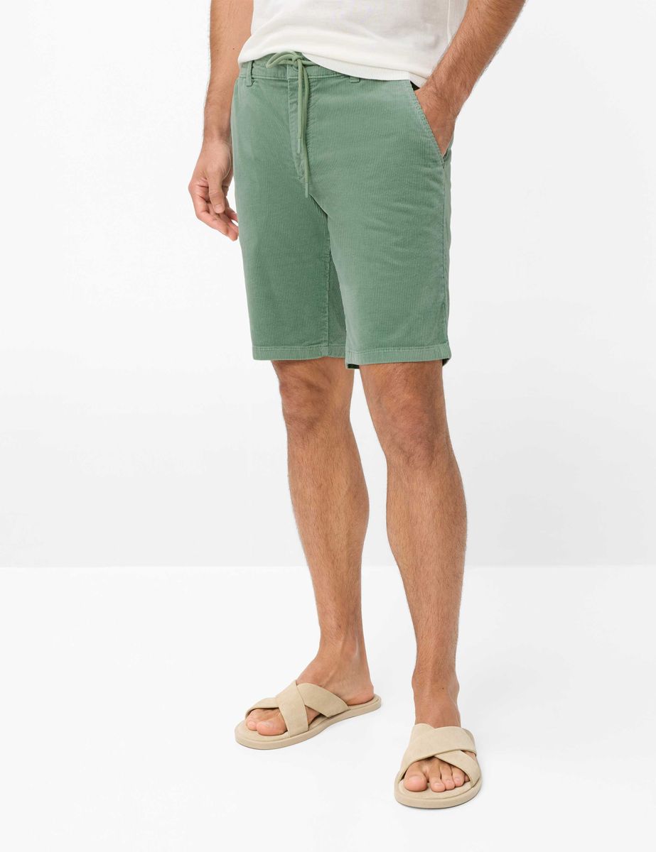 Herren Cord Modern Fit Bermuda Shorts