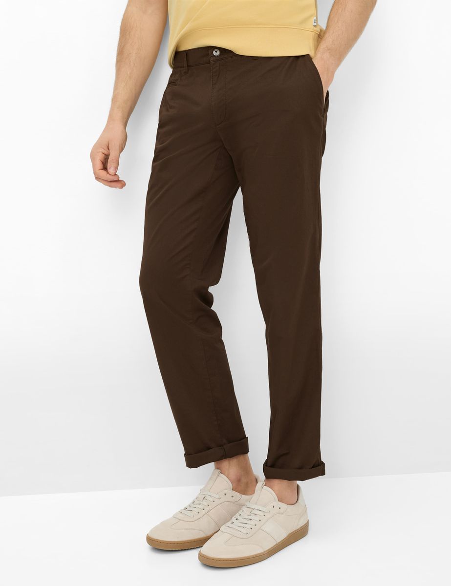 Dunkelbraune Herren Chino-Hose