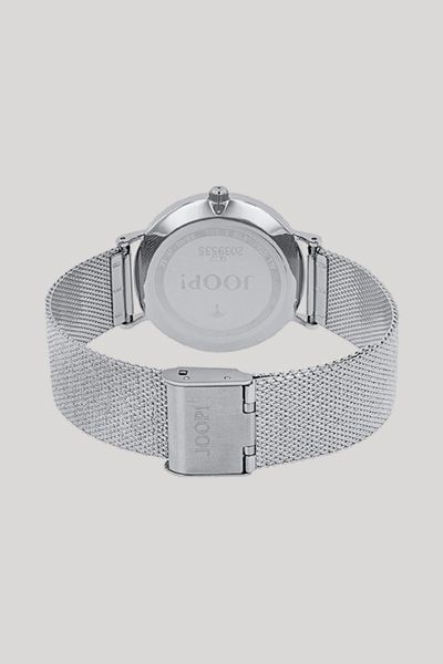 Damen-Armbanduhr mit Diamanten in Silber