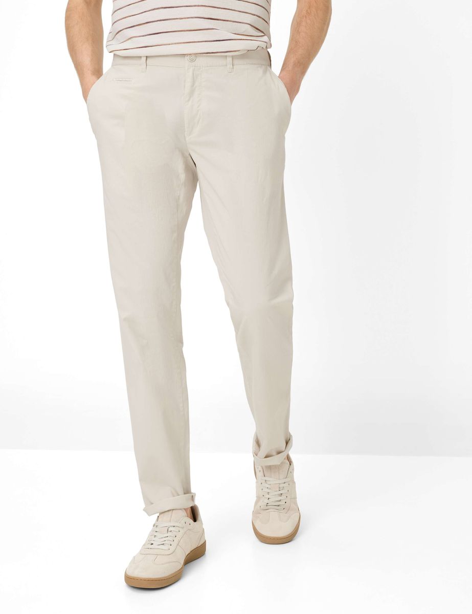 Herren Chino Hose Beige Modern Fit