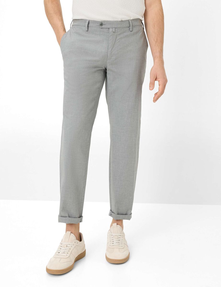 Herren Slim Fit Graue Chino Hose