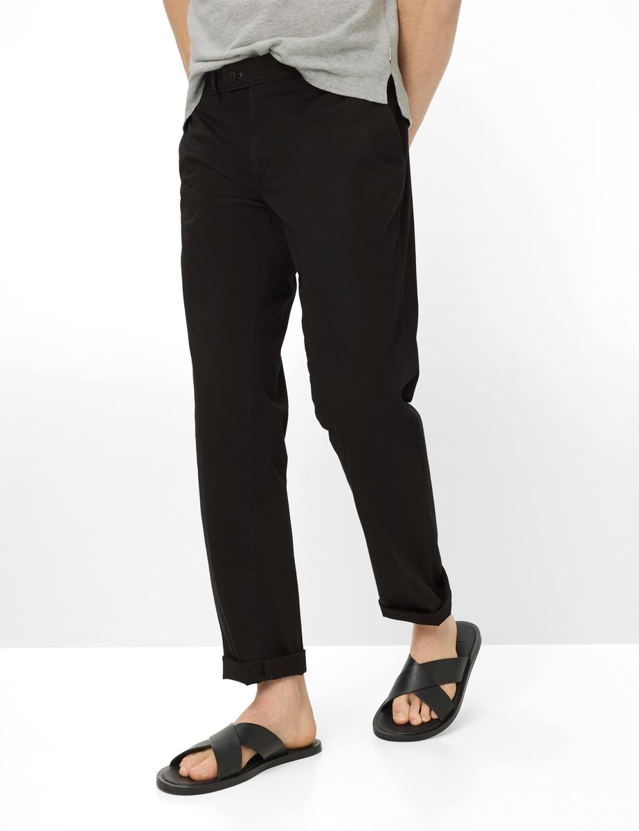 Herren Chino Regular Fit Schwarz