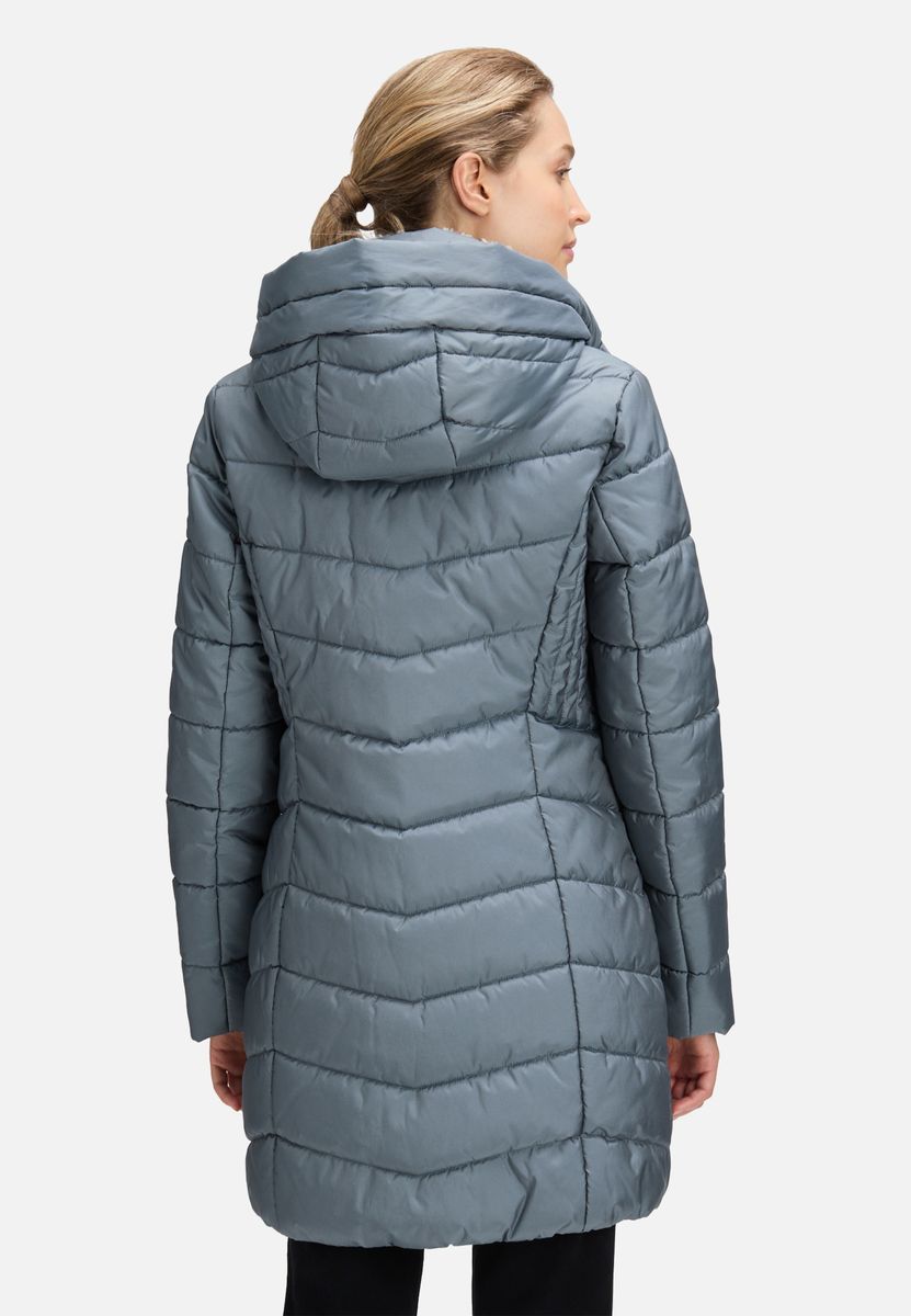 Wattierte Outdoorjacke mit Kapuze