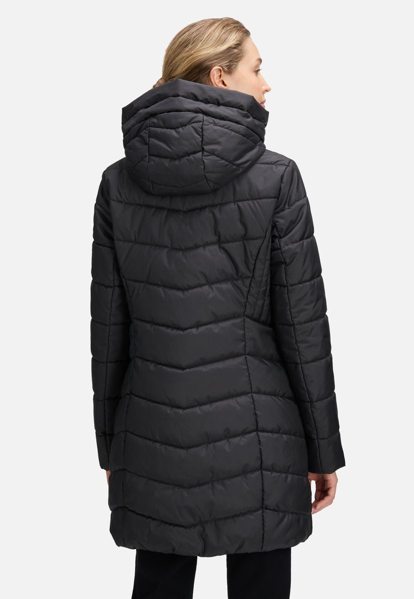 Wattierte Outdoorjacke mit Kapuze