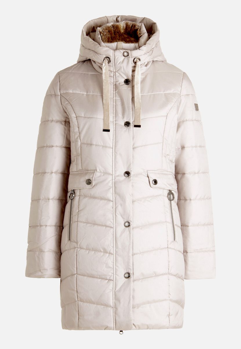 Wattierte Outdoorjacke mit Kapuze