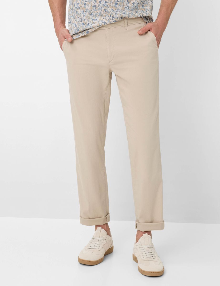 Herren Chino Hose Beige Regular Fit